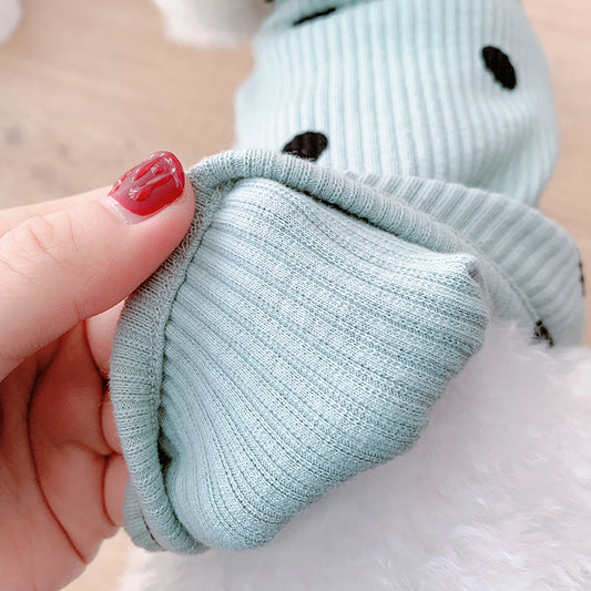 Pikpet dog turtleneck shirt soft cotton polka dot clothes yellow pink green