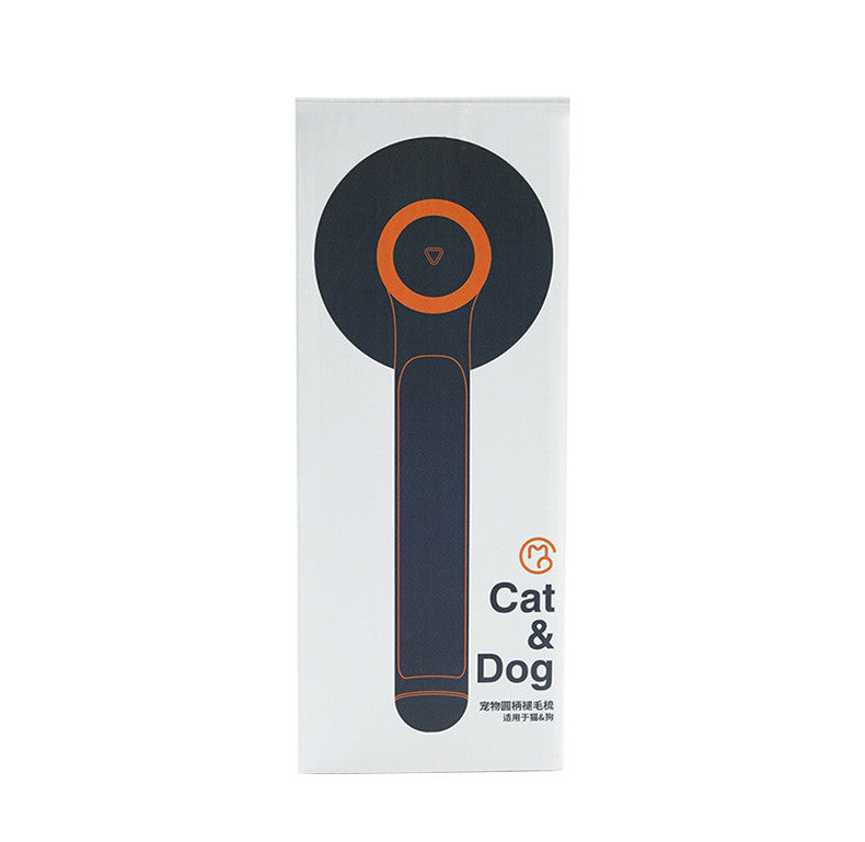 Pikpet pet grooming comb round handle stainless steel self-cleaning brush