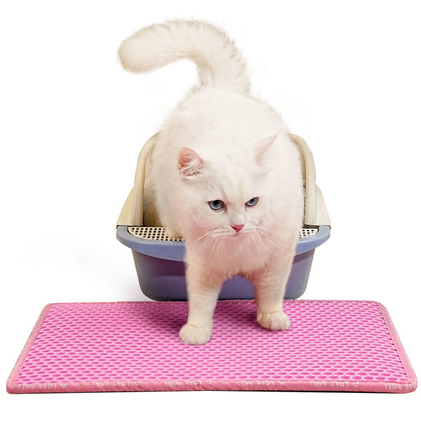 Pikpet double-layer rice shaped cat litter pad leak-proof mat
