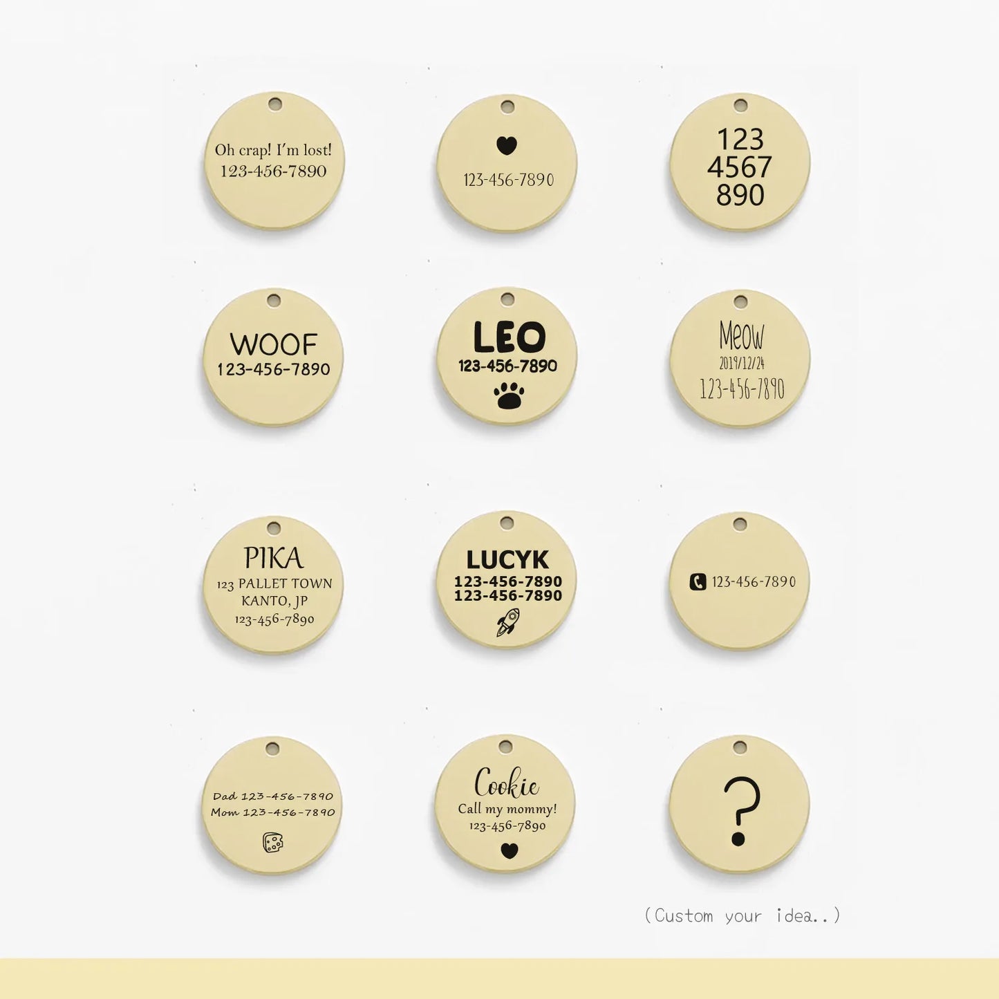Engraved Elegance ID Tag