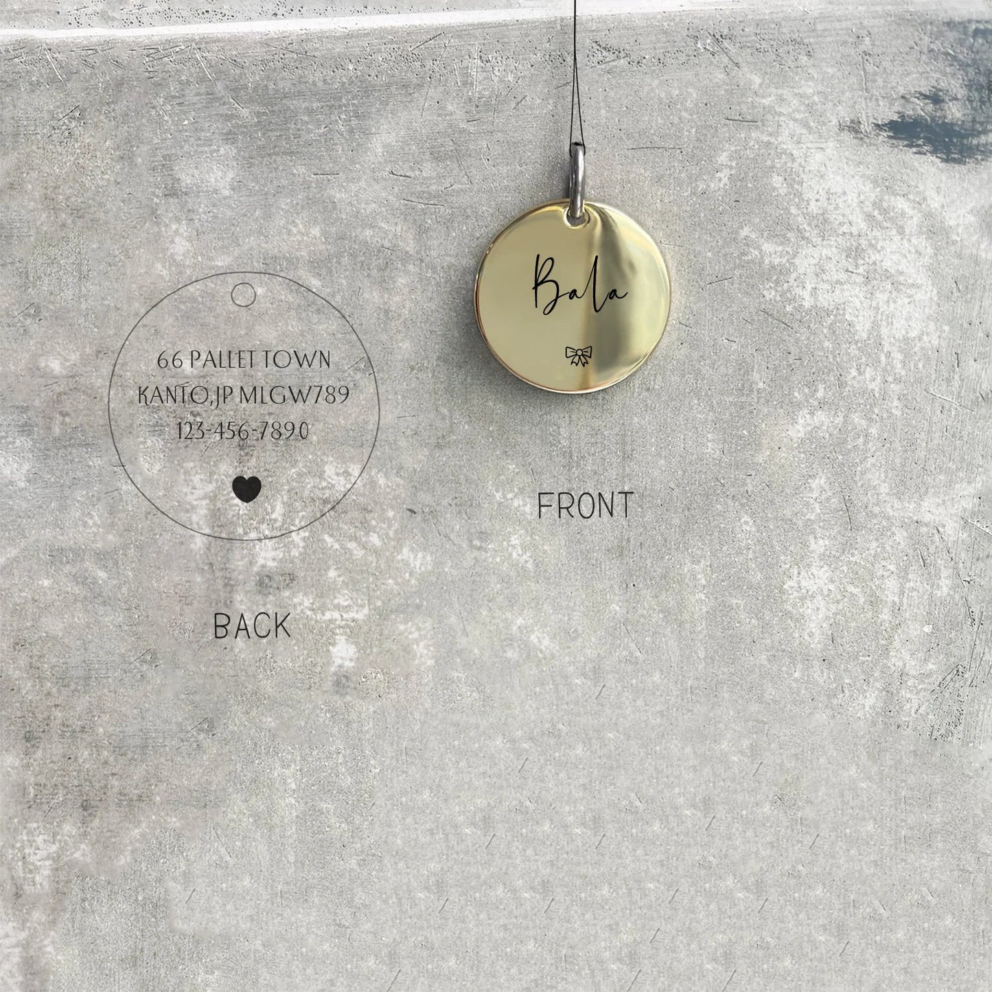 Engraved Elegance ID Tag