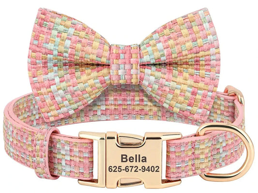 Pretty in Pink Personalized Collar