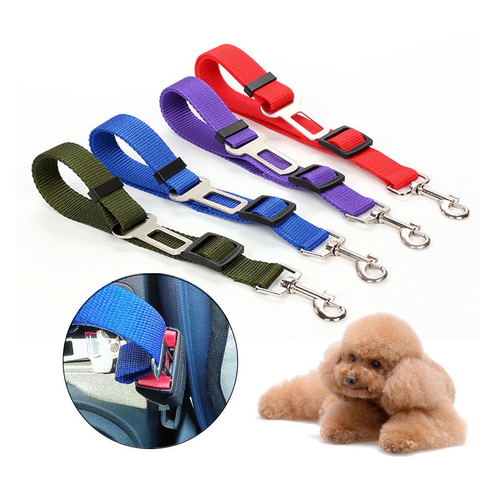Pikpet adjustable pet car leash heavy-duty nylon safety belt dog cat travel